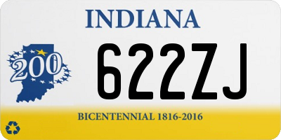 IN license plate 622ZJ