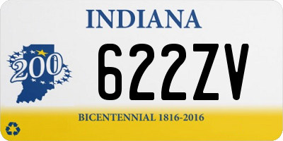 IN license plate 622ZV