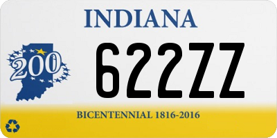 IN license plate 622ZZ