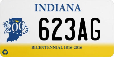 IN license plate 623AG