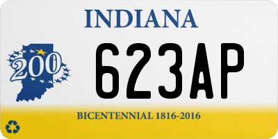 IN license plate 623AP