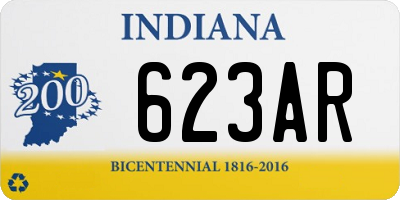 IN license plate 623AR