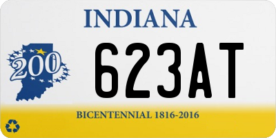 IN license plate 623AT