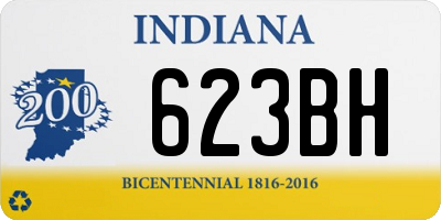 IN license plate 623BH