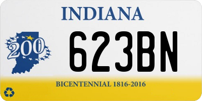 IN license plate 623BN