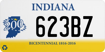 IN license plate 623BZ