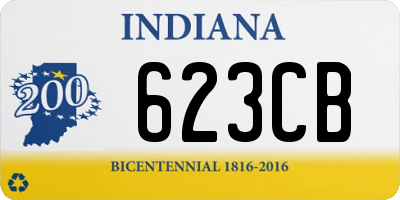 IN license plate 623CB