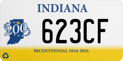 IN license plate 623CF