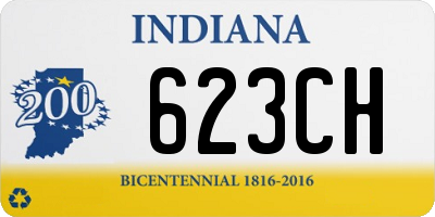 IN license plate 623CH