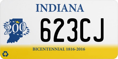 IN license plate 623CJ
