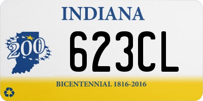 IN license plate 623CL