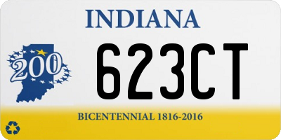 IN license plate 623CT