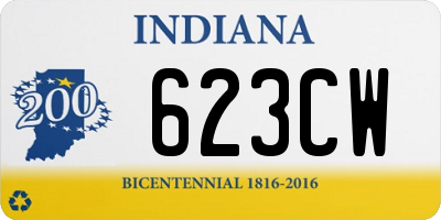 IN license plate 623CW