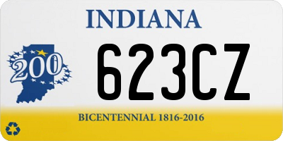 IN license plate 623CZ