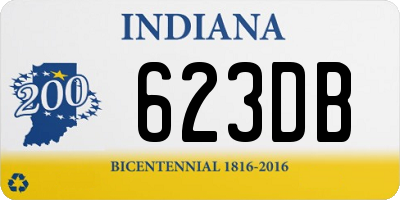 IN license plate 623DB