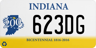 IN license plate 623DG