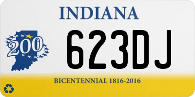 IN license plate 623DJ