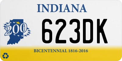 IN license plate 623DK