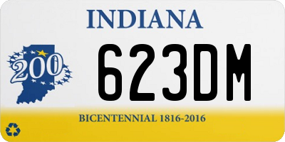 IN license plate 623DM