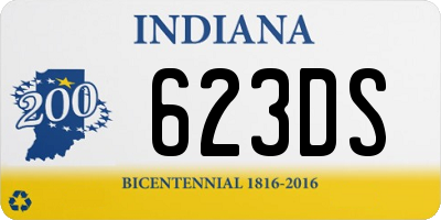 IN license plate 623DS