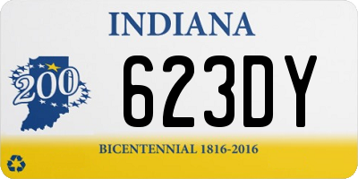 IN license plate 623DY