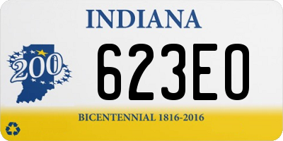 IN license plate 623EO