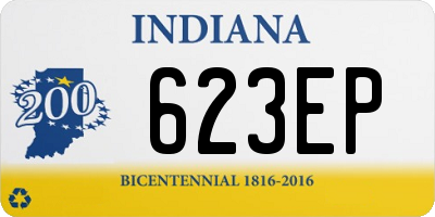 IN license plate 623EP