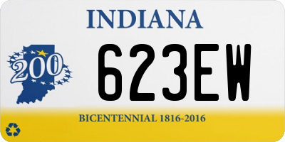 IN license plate 623EW