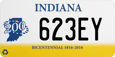 IN license plate 623EY