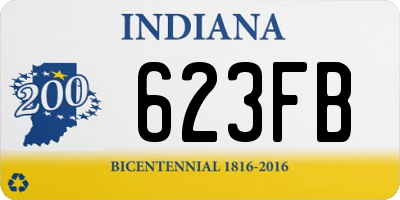 IN license plate 623FB