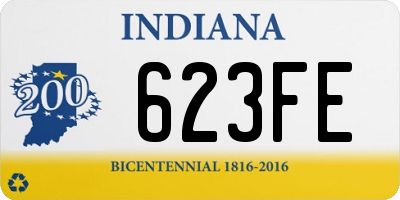 IN license plate 623FE