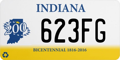 IN license plate 623FG