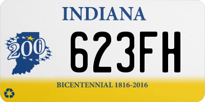 IN license plate 623FH