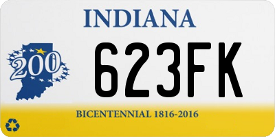 IN license plate 623FK