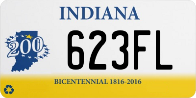 IN license plate 623FL