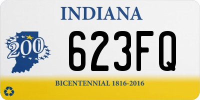 IN license plate 623FQ