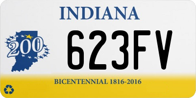 IN license plate 623FV