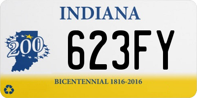 IN license plate 623FY