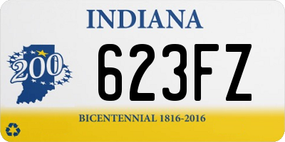 IN license plate 623FZ