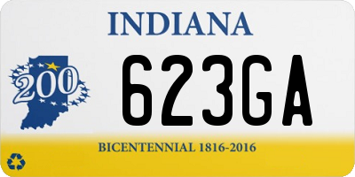 IN license plate 623GA