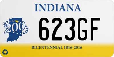 IN license plate 623GF