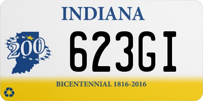 IN license plate 623GI