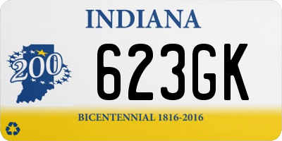 IN license plate 623GK