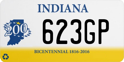 IN license plate 623GP