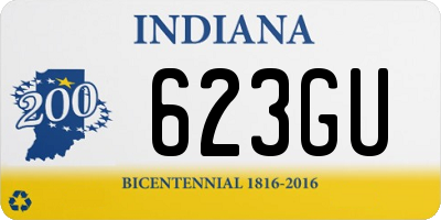 IN license plate 623GU