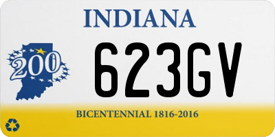 IN license plate 623GV