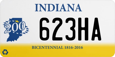 IN license plate 623HA