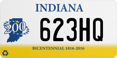 IN license plate 623HQ