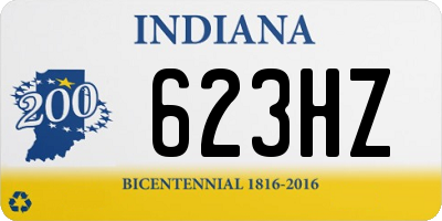 IN license plate 623HZ