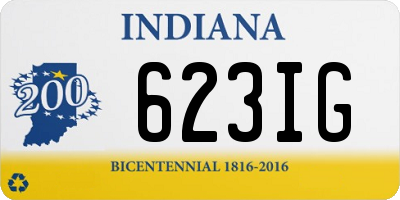 IN license plate 623IG